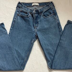Abercrombie & Fitch Straight Leg Blue Jeans